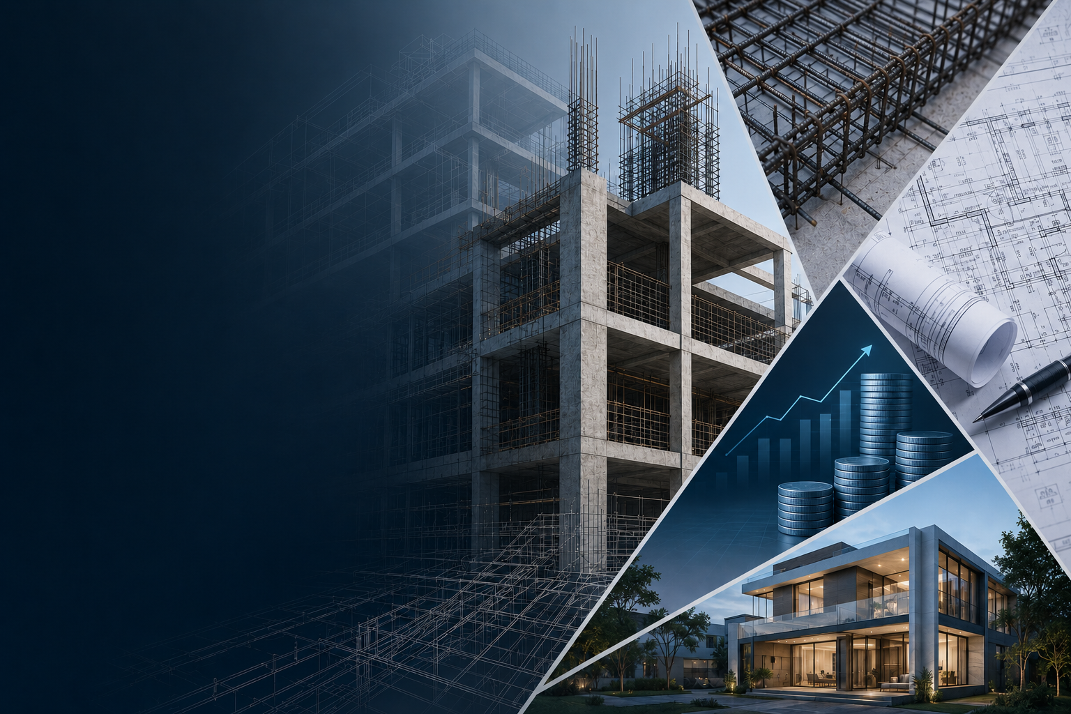 Modern building construction in Dubai UAE